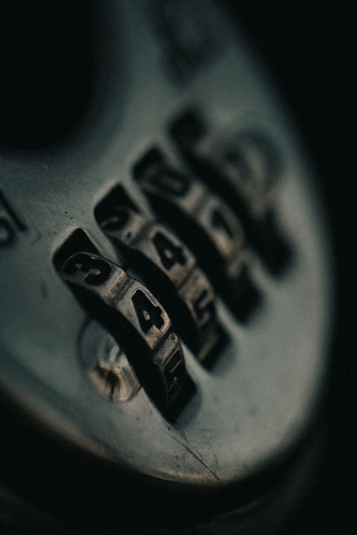 A close-up of a combination lock dial, representing privacy